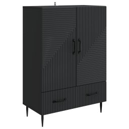 Bufet cu sertar Negru 66 x 34,5 x 95 cm Lemn prelucrat GartenMobel Dekor