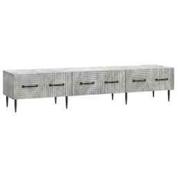 Cabinet TV Gri Beton 147 x 34,5 x 30 cm Lemn prelucrat GartenMobel Dekor