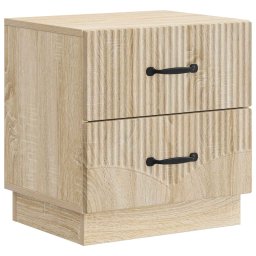 Noptiera cu 2 sertare stejar sonoma, 43 x 34,5 x 44,5 cm, vidaXL