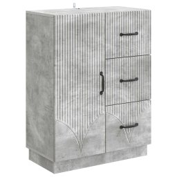Bufet cu sertar Gri Beton 66 x 34,5 x 87 cm Lemn prelucrat GartenMobel Dekor