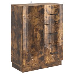 Bufet cu sertar Stejar fumuriu 66 x 34,5 x 87 cm Lemn prelucrat GartenMobel Dekor