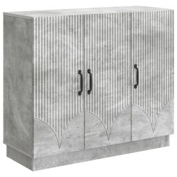 Bufet Gri Beton 89 x 34,5 x 77 cm Lemn prelucrat GartenMobel Dekor
