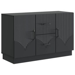 Bufet cu sertar Negru 89 x 34,5 x 57 cm Lemn prelucrat GartenMobel Dekor