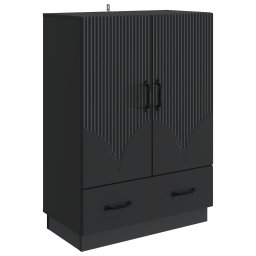 Bufet cu sertar Negru 66 x 34,5 x 92 cm Lemn prelucrat GartenMobel Dekor
