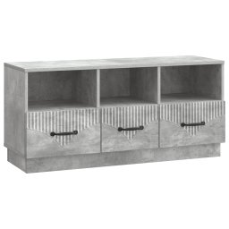 Cabinet TV Gri Beton 102 x 34,5 x 47 cm Lemn prelucrat GartenMobel Dekor