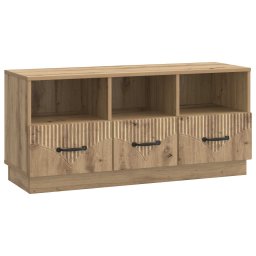 Cabinet TV Stejar Artizanal 102 x 34,5 x 47 cm Lemn prelucrat GartenMobel Dekor