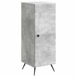 Bufet Gri Beton 33 x 34,5 x 90 cm Lemn prelucrat GartenMobel Dekor