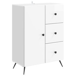 Bufet Alb foarte lucios 66 x 34,5 x 90 cm Lemn prelucrat GartenMobel Dekor