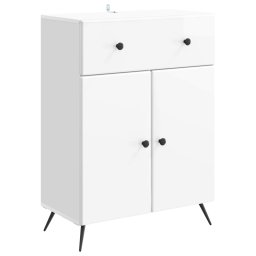 Bufet Alb foarte lucios 66 x 34,5 x 90 cm Lemn prelucrat GartenMobel Dekor