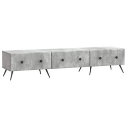 Cabinet TV Gri Beton 147 x 34,5 x 30 cm Lemn prelucrat GartenMobel Dekor