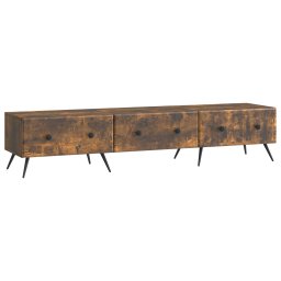 Cabinet TV Stejar fumuriu 147 x 34,5 x 30 cm Lemn prelucrat GartenMobel Dekor