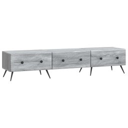 Cabinet TV Sonoma gri 147 x 34,5 x 30 cm Lemn prelucrat GartenMobel Dekor