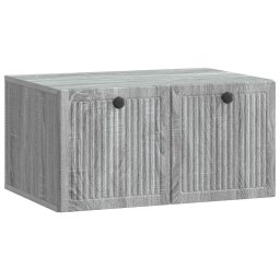 Dulap TV suspendat sonoma gri, 59,5 x 41 x 30 cm, 2 usi