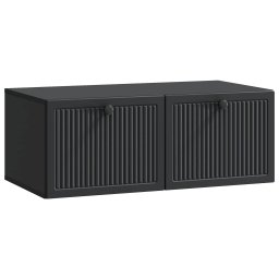 Dulap TV suspendat de perete, negru, 78,5 x 41 x 30 cm, 2 usi