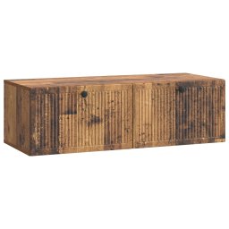 Dulap TV suspendat pentru perete, lemn vechi, 98 x 41 x 30 cm