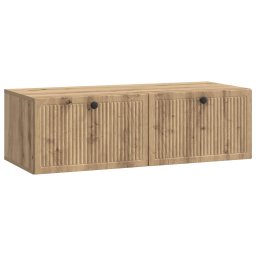 Dulap TV suspendat de perete, stejar artizanal, 98 x 41 x 30 cm