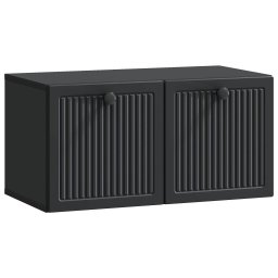 Dulap TV suspendat de perete, negru, 59,5 x 31 x 30 cm, 2 usi