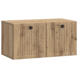 Dulap TV suspendat cu 2 usi, stejar artizanal, 59,5 x 31 x 30 cm