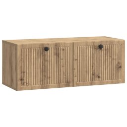 Dulap TV suspendat, stejar artizanal, 78,5 x 31 x 30 cm, 2 usi