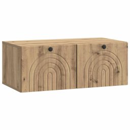 Dulap TV suspendat stejar artizanal 78,5 x 41 x 30 cm, 2 usi