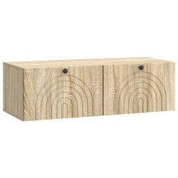 Dulap TV suspendat stejar sonoma, 98 x 41 x 30 cm, 2 usi
