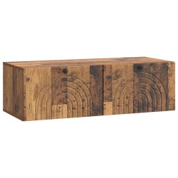 Dulap TV suspendat de perete, lemn vechi, 99 x 41 x 30 cm