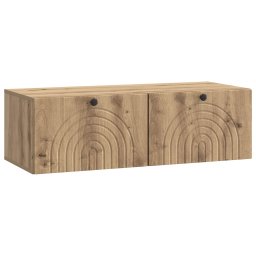 Dulap TV suspendat de perete, stejar artizanal, 99 x 41 x 30 cm