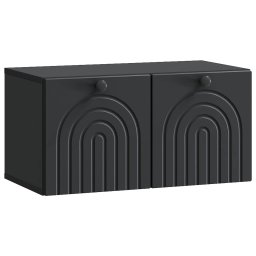 Dulap TV suspendat negru, 2 usi, 59,5 x 31 x 30 cm, vidaXL