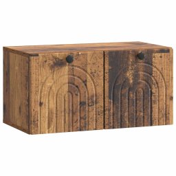 Dulap TV suspendat de perete, lemn vechi, 59,5 x 31 x 30 cm