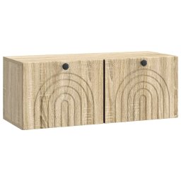 Dulap TV suspendat cu 2 usi, stejar sonoma, 78,5 x 31 x 30 cm