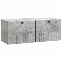 Dulap TV suspendat gri beton 78,5 x 31 x 30 cm, 2 usi