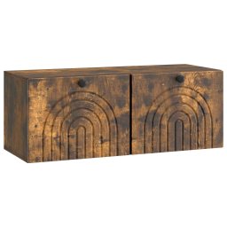 Dulap TV suspendat de perete, stejar fumuriu, 78,5 x 31 x 30 cm