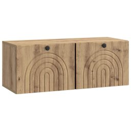 Dulap TV suspendat de perete, stejar artizanal, 78,5 x 31 x 30 cm