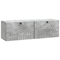 Dulap TV suspendat de perete, gri beton, 98 x 31 x 30 cm