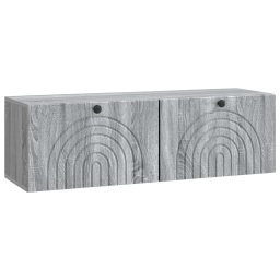 Dulap TV suspendat Sonoma gri, 98 x 31 x 30 cm, 2 usi, vidaXL