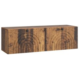 Dulap TV suspendat pentru perete, lemn vechi, 98 x 31 x 30 cm