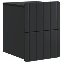 Noptiera suspendata neagra cu 2 sertare, 33 x 34,5 x 43 cm, vidaXL