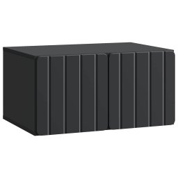 Dulap TV suspendat de perete, negru, 59,5 x 41 x 30 cm, 2 usi
