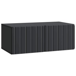 Dulap TV suspendat negru din lemn prelucrat, 78,5 x 41 x 30 cm