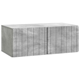 Dulap TV suspendat gri beton, 78,5 x 41 x 30 cm, 2 usi