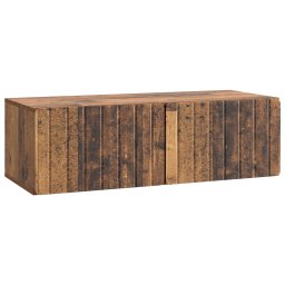Dulap TV suspendat din lemn vechi, 98 x 41 x 30 cm, 2 usi