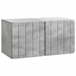 Dulap TV suspendat gri beton 59,5 x 31 x 30 cm, 2 usi