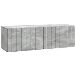 Dulap TV suspendat gri beton 98x31x30 cm, 2 usi, vidaXL