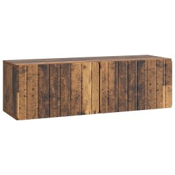 Dulap TV suspendat din lemn vechi, 98 x 31 x 30 cm, 2 usi