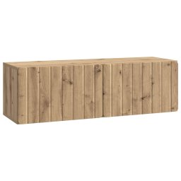 Dulap TV suspendat pentru living, stejar artizanal, 98 x 31 x 30 cm