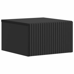 Noptiera suspendata cu sertar, neagra, 33 x 34,5 x 20 cm, vidaXL