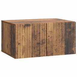 Dulap TV suspendat din lemn vechi, 59,5 x 41 x 30 cm, 2 usi