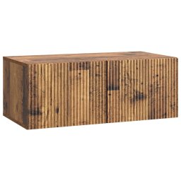 Dulap TV suspendat de perete, lemn vechi, 78,5 x 41 x 30 cm, 2 usi