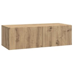 Dulap TV suspendat de perete, stejar artizanal, 98 x 41 x 30 cm