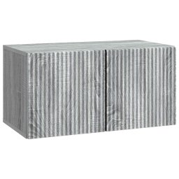 Dulap TV suspendat Sonoma gri, 59,5 x 31 x 30 cm, 2 usi